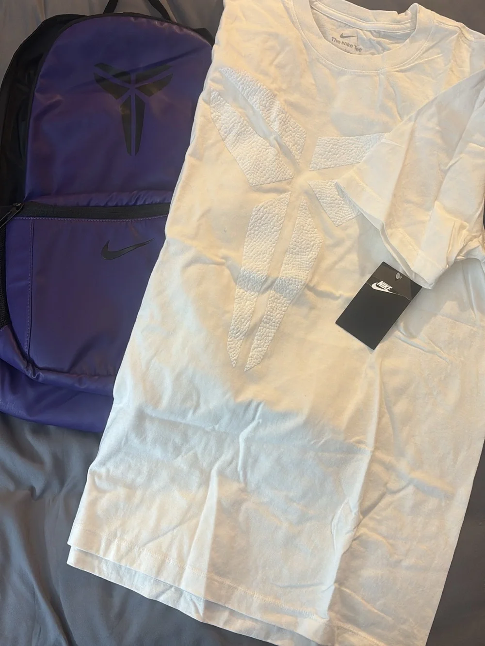Nike Purple and Black Men’s Backpack with Kobe Logo